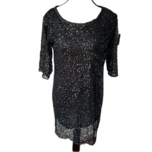 Jack Wills Silk Sequin Shirt Dress Size US 6